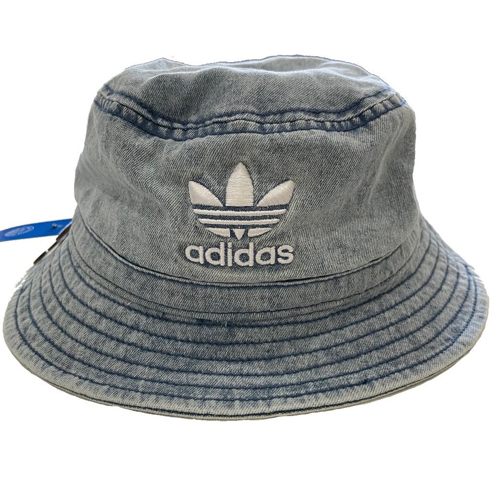 ADIDAS UNISEX ORIGINALS DENIM WASHED BUCKET HAT- NWT